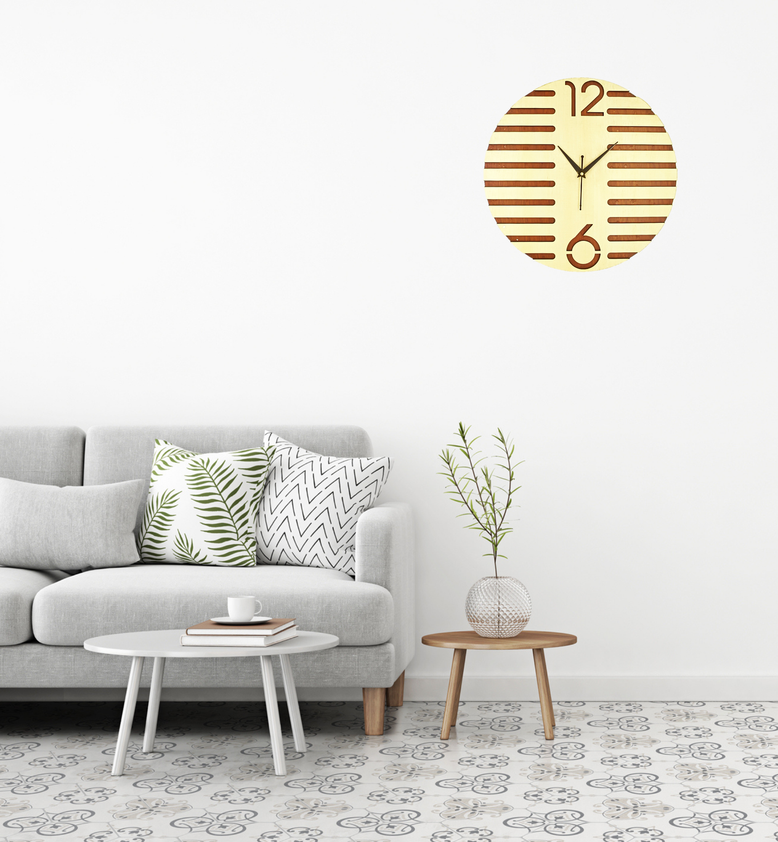 Wooden Silent Non-Ticking Wall Clock for Home Stylish Latest Designer Wall Clock for Home Living Room Bedroom Office Hall - Image 3